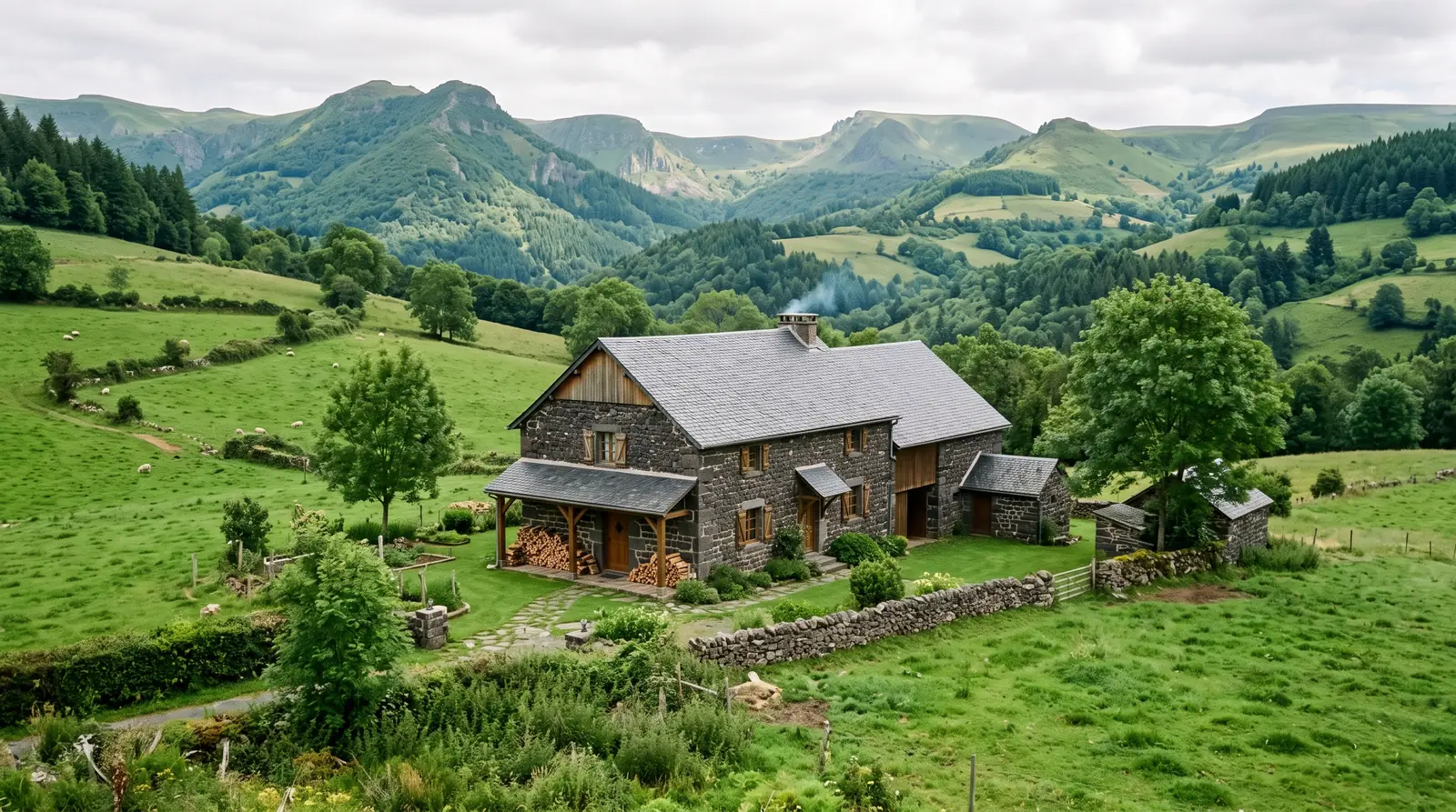 Exemple de logement de vacances dans le Cantal