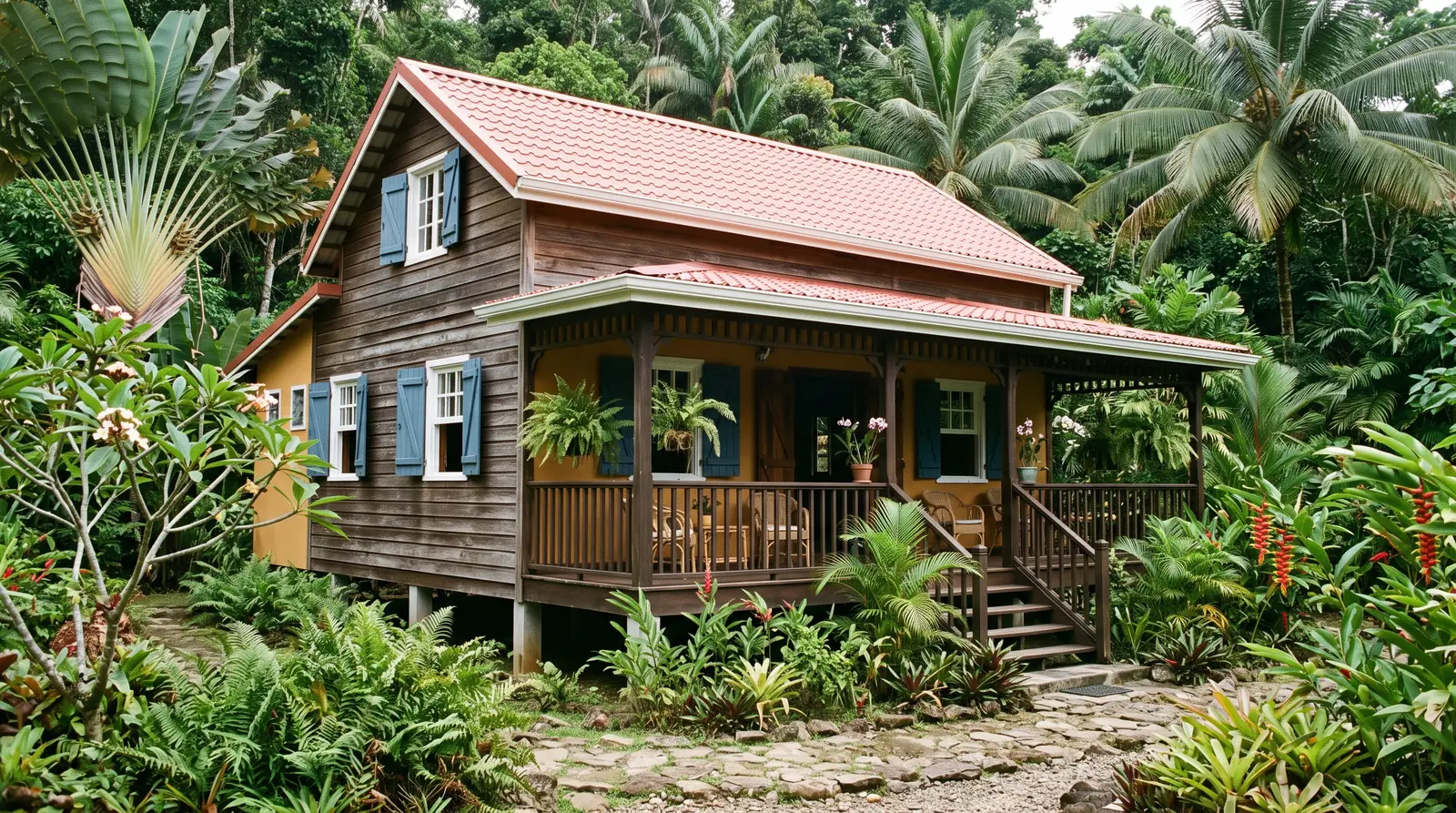 Exemple de logement de vacances en Guyane