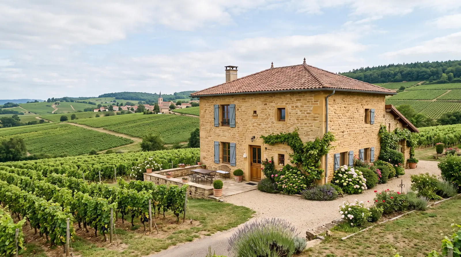 Exemple de logement de vacances dans le Rhône
